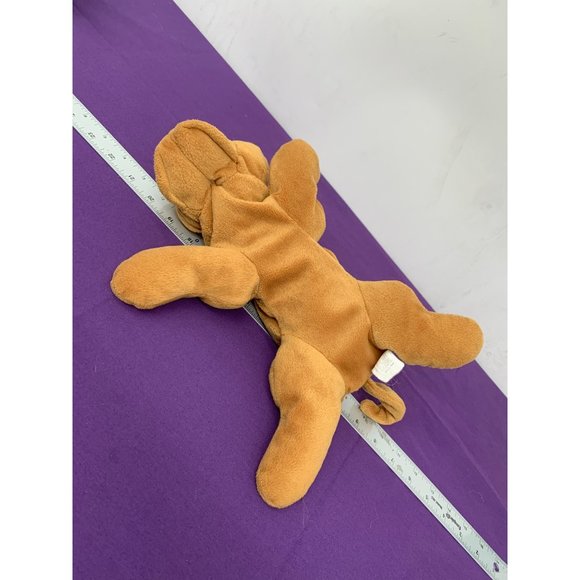 Fiesta Hound Dog Laying with Beanbag Legs 10 Inch Caramel Colored Vintage - Picture 10 of 11